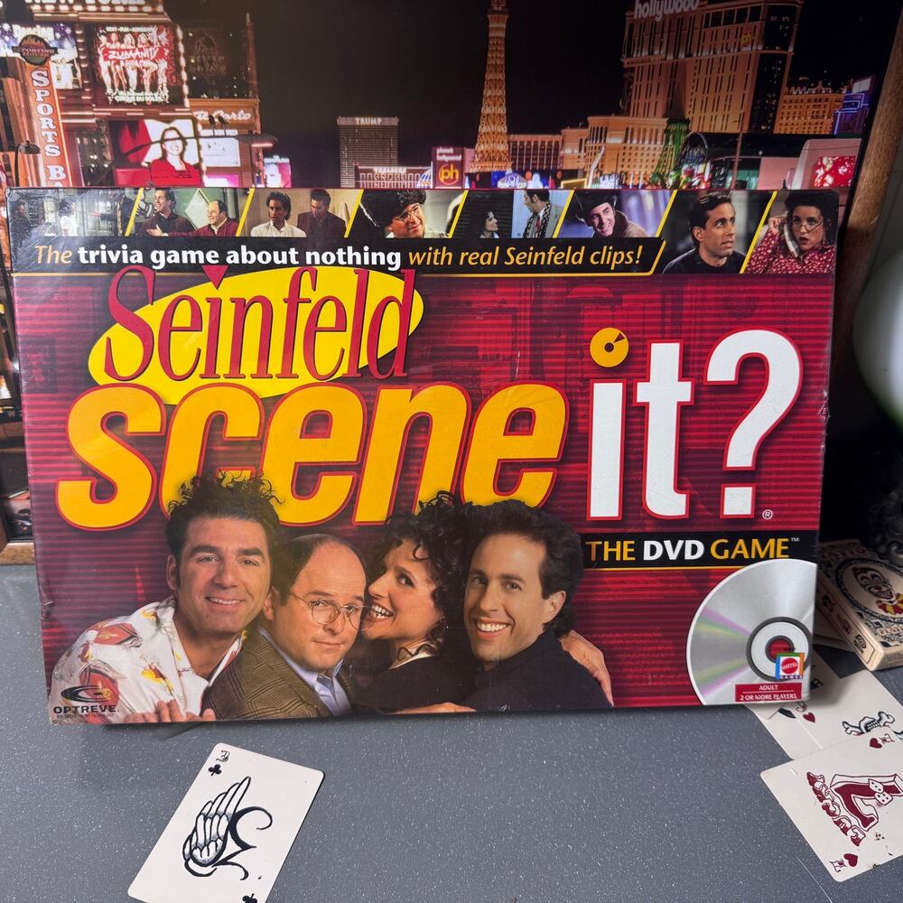 Seinfeld Scene It DVD Game 2008 Mattel Screenlife New Sealed Trivia Game Tv Show